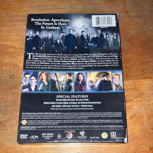 DC Gotham The Complete Third Season DVD set - Picture 3 of 12